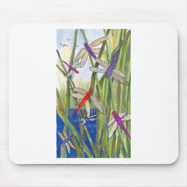 Dragonflies Summer Mouse Mat (Front)