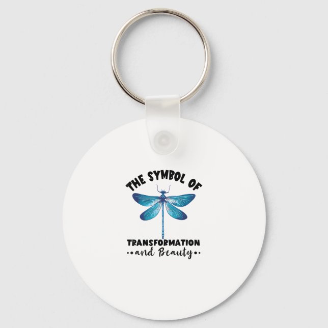 Dragonflies Transformation Beauty Nature Insect Dr Key Ring (Front)