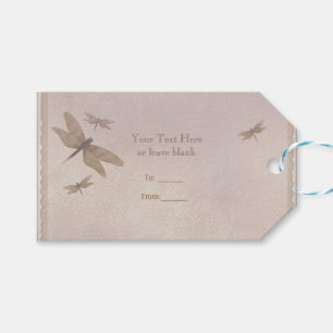 Dragonflies Vintage Dragonfly Chic Elegant Favour Gift Tags