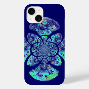 Dragonflies, Water Lily Flowers Case-Mate iPhone 14 Case