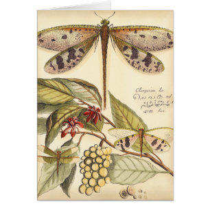 Dragonflies with Leaves and Fruit