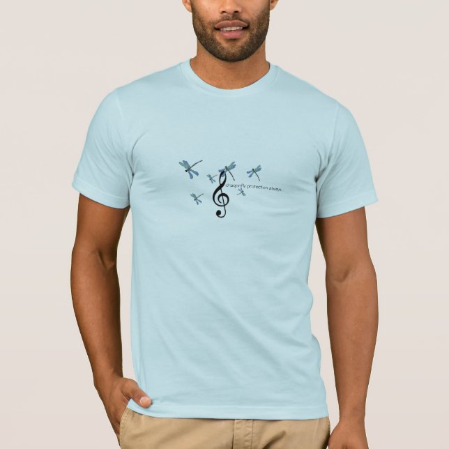 dragonfly1, treble_cleff, dragonfly1, dragonfly... T-Shirt (Front)