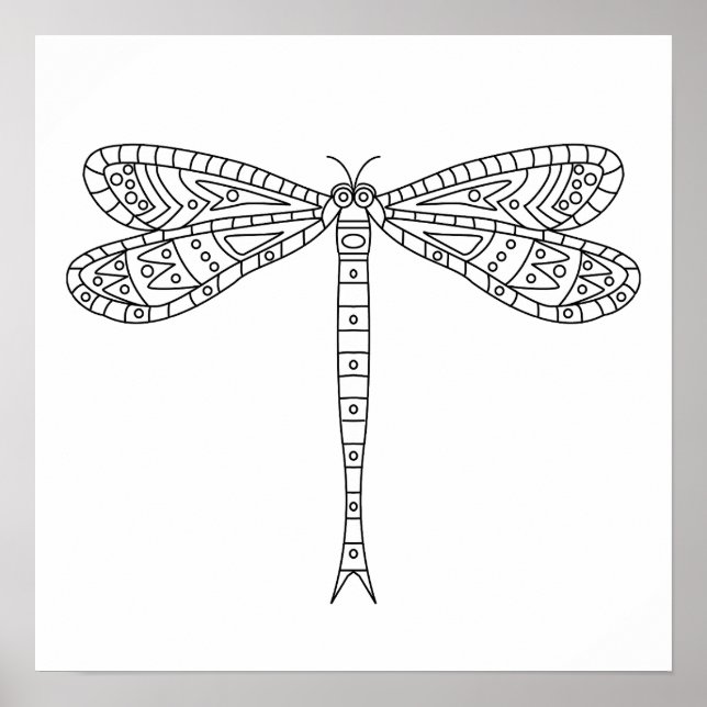 Dragonfly 2 Poster to Colour (Front)