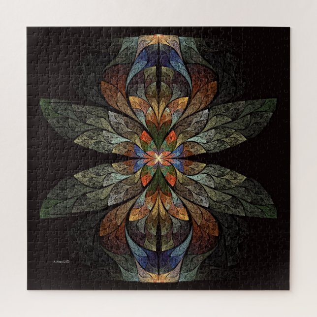 Dragonfly Abstract Jigsaw Puzzle (Vertical)