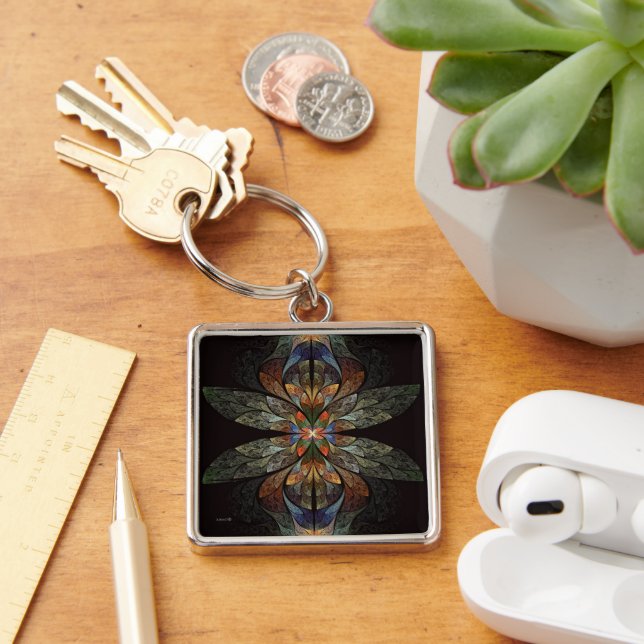 Dragonfly Abstract Key Ring (Desk)
