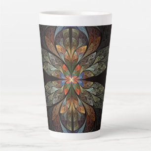 Dragonfly Abstract Latte Mug
