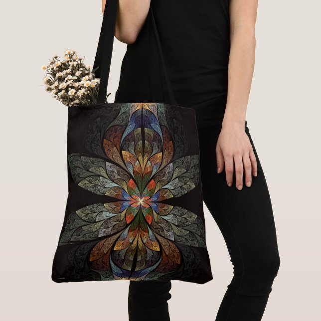 Dragonfly Abstract Tote Bag (Close Up)