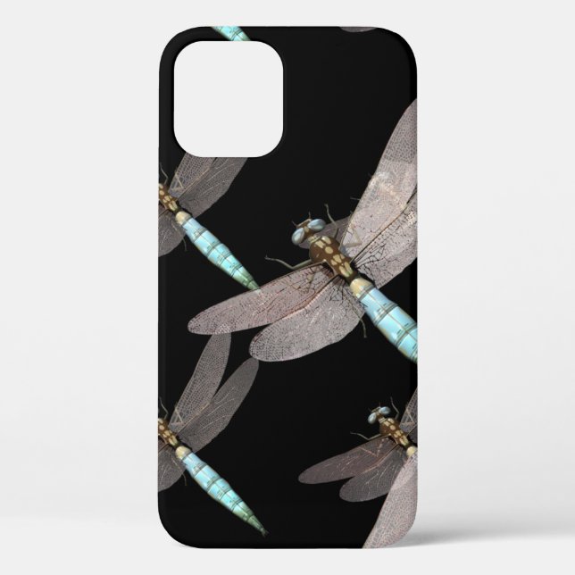 Dragonfly Air Force on Black Design Case-Mate iPho iPhone Case (Back)