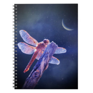 Dragonfly and Moon Notebook