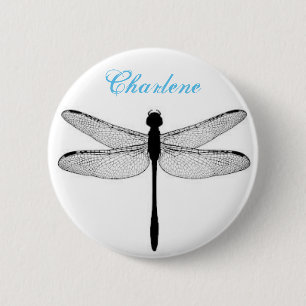 Dragonfly and name pin
