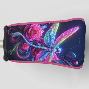Dragonfly and Roses Golf Head Cover