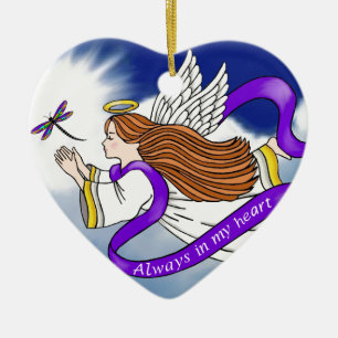 Dragonfly Angel Ceramic Tree Decoration