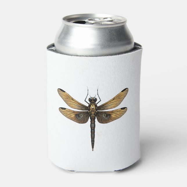 Dragonfly Animal Art Graphic Dragonfly (1) Can Cooler (Can Front)