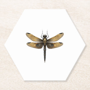 Dragonfly Animal Art Graphic Dragonfly (1) Paper Coaster