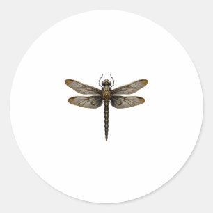 Dragonfly Animal Art Graphic Dragonfly (2) Classic Round Sticker