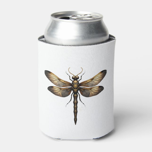 Dragonfly Animal Art Graphic Dragonfly (4) Can Cooler (Can Front)