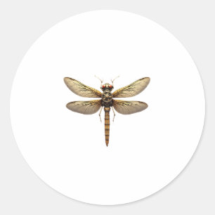 Dragonfly Animal Art Graphic Dragonfly Classic Round Sticker