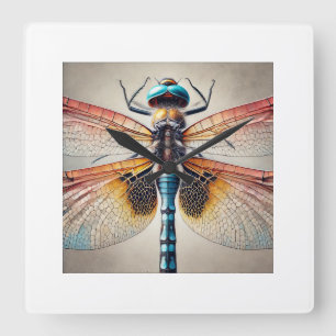 Dragonfly Anisoptera 290924IREF247 - Watercolor Square Wall Clock