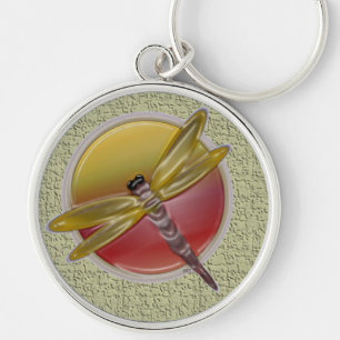 Dragonfly Art Key Ring