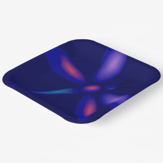 Dragonfly Art Paper Plate