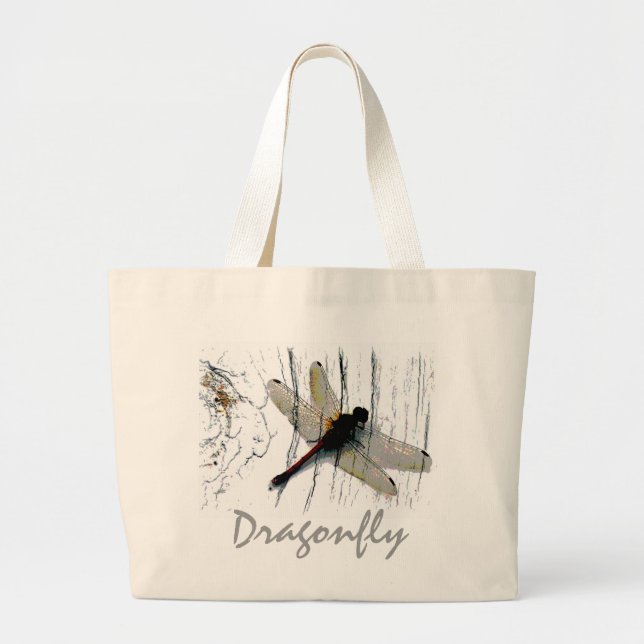 Dragonfly Art Photography Image Tote Bag (Front)