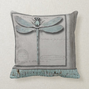 Dragonfly art pillow, Artist Karen J Williams Cushion