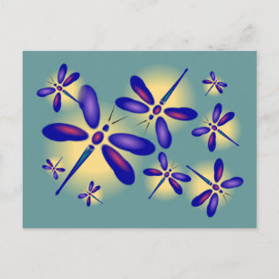 Dragonfly Art Postcard
