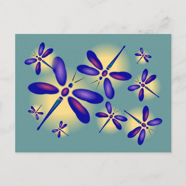 Dragonfly Art Postcard (Front)