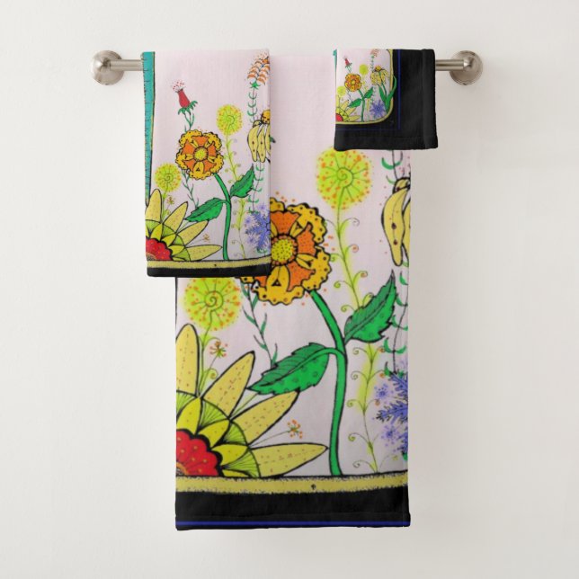 Dragonfly Bath Towel Set (Insitu)