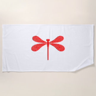 Dragonfly beach towel