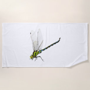 Dragonfly beach towel