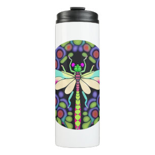 Dragonfly Beautiful, colourful, and ornate Thermal Tumbler