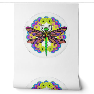Dragonfly Beautiful, colourful, and ornate Wallpaper