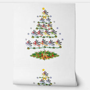 Dragonfly Bird Christmas Tree Gift Funny Christmas Wallpaper
