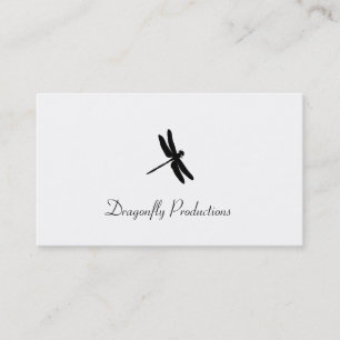 Dragonfly (black) business card