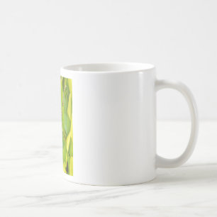Dragonfly Blue and black on grass. Coffee Mug