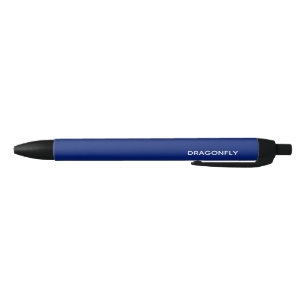 Dragonfly blue color name black ink pen