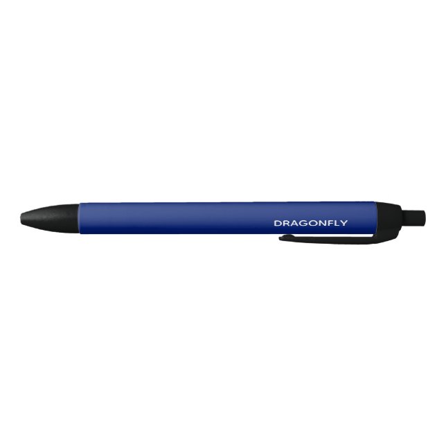Dragonfly blue color name black ink pen (Bottom)