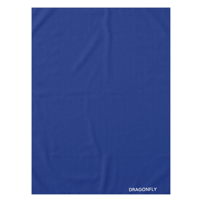 Dragonfly blue color name tablecloth (Front)