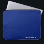 Dragonfly blue colour name laptop sleeve<br><div class="desc">Dragonfly blue colour name</div>