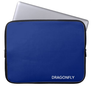 Dragonfly blue colour name laptop sleeve