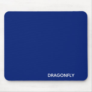 Dragonfly blue colour name mouse mat