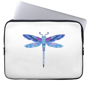 Dragonfly Blue Moon Peace Sign Sunflower Laptop Sleeve