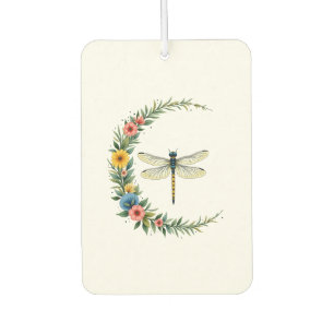 Dragonfly Boho Crescent Moon Peace Sign Hippie Dra Car Air Freshener