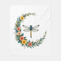 Dragonfly Boho Crescent Moon Peace Sign Hippie Dra