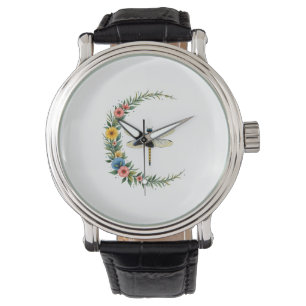 Dragonfly Boho Crescent Moon Peace Sign Hippie Dra Watch