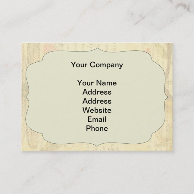 Dragonfly Botanical Nature Wildlife Business Card (Front)