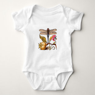 Dragonfly Botanical Nature Wildlife Hoefnagel Art Baby Bodysuit