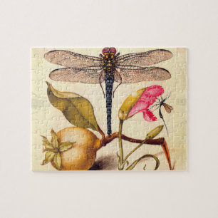 Dragonfly Botanical Nature Wildlife Jigsaw Puzzle