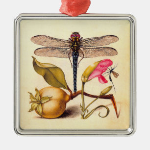 Dragonfly Botanical Nature Wildlife Metal Tree Decoration